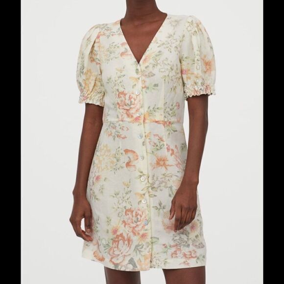 Pastel colors floral print dress H&M - Picture 6 of 11